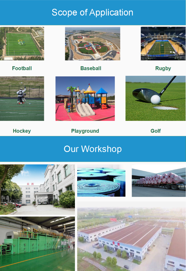 30-70kg/m3 Density Shock Pad with Laminated Cloth Perfect For Soccer Field Golf Field Rugby Field Hockey Field 2