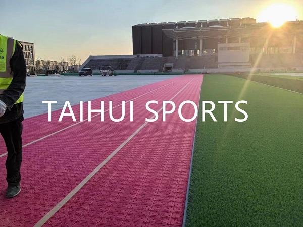 Completed sports field project using TAIHUI shockpad