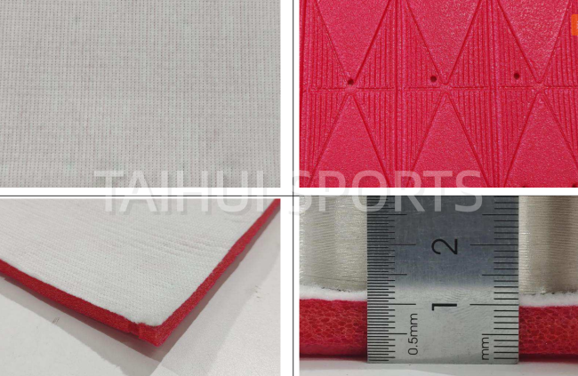 Shock pad technical specifications and features diagram
