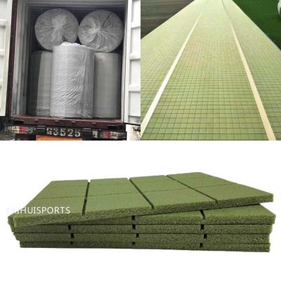 China Playground Artificial Grass Shock Pad Underlay 30 Density 10mm 12mm thickness for sale