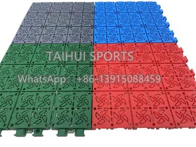 中国 3x3 13mmの厚い屋外のバスケットボール コートのゴム製床張りの物質的なタイル 販売のため
