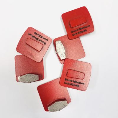 China Segmentos concretos do assoalho 13mm Diamond Abrasive Block With Hexagon à venda