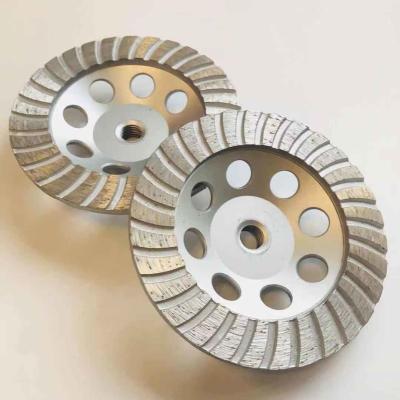 China 125mm M14 Ridgid SinteredConcrete Grinding Wheel For  Rough Surfaces for sale