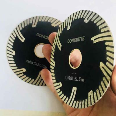 China 30CrMo 105mm Turbo Diamond Saw Blades  Hot Press Sintered  For Concrete for sale