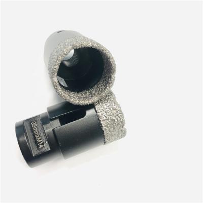 中国 1-3/8インチのタイルの穴のカッターの磁器のための真空によってろう付けされるダイヤモンドの穿孔機ビット 販売のため