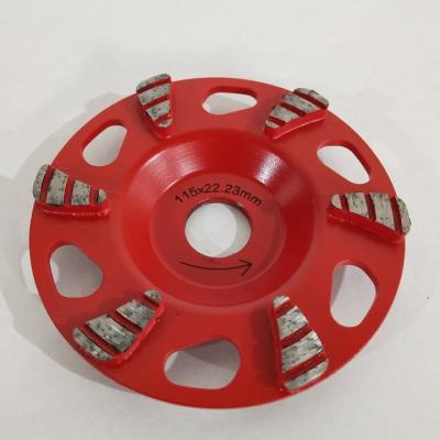 China disco de rueda de pulido concreto de la taza de 4,5