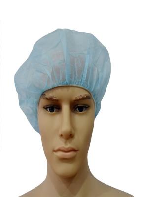 China Medical Grade Disposable Head Cap Round Bouffant Design For Hospital / Clinic for sale