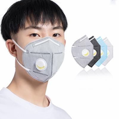 China 4 máscara de polvo adulta de la máscara vertical del plegamiento de la protección N95 de la capa FFP2 con la válvula en venta