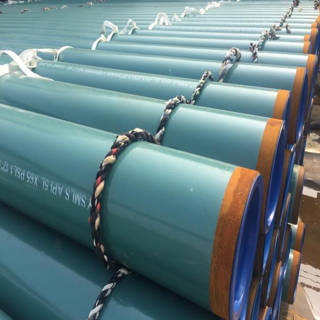 Din 30670 three layer polyethylene coating steel pipe yellow 3pe 3lpe coating/yellow jacket coating seamless carbon steel pipe