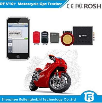 China Mobile phone anti gps tracker device for motorcycle motocross bike rf-v10+ for sale