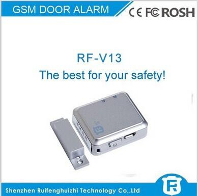 China Talking door alarm with door chain lock sms call monitoring rf-v13 for sale