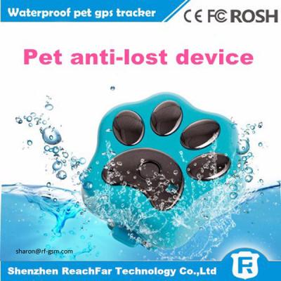 China cheap mini long distance gps tracker for dogs cats pets with smart rolling LED light for sale