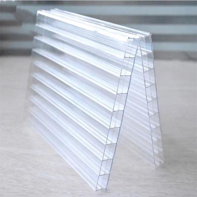 China 25mm 100% Plastic Proplex Polycarbonate Hollow Sheet High Uv Light Resistant for sale