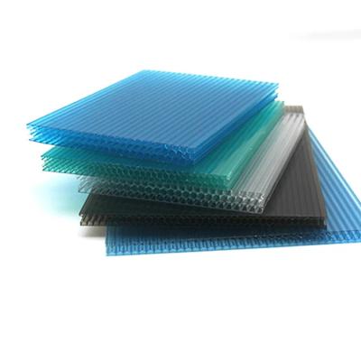 China High Quality Plastic Panel Impact Strength Hollow Polycarbonate Sheet Within 88% Light Transmittance for sale
