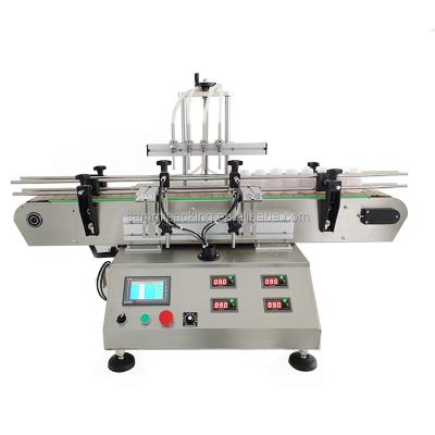 China Automatic 3000BPH 4 Heads Filling Bottle Liquid Filling and Capping Labeling Machine for sale