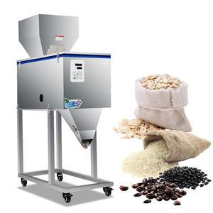 China 100-5000g Vibration Coffee Bean Tea Bag Sachet Powder Pouch Semi Automatic packing Weighing Filling Machine à venda