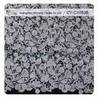 China Floral Embroideried 100 Polyester Lace Fabric / Home Decor Fabric for sale