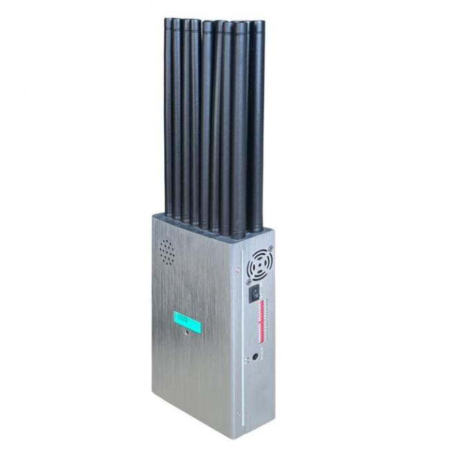 16 Antennans Portable Signal Jammer Blocking 2G, 3G, 4G, 5G Mobile Phone Signals , And GPSL1, GPSL2-L5, 2.4GWIFI, 5.2GWIFI, 5.8GWIFI, Lojack Signals 2