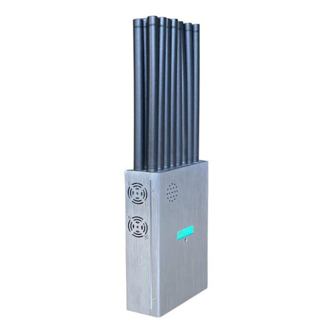 16 Antennans Portable Signal Jammer Blocking 2G, 3G, 4G, 5G Mobile Phone Signals , And GPSL1, GPSL2-L5, 2.4GWIFI, 5.2GWIFI, 5.8GWIFI, Lojack Signals 3