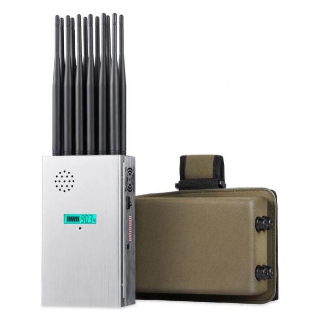 12 Antennas Full Bands Multifunctional Mobile Phone Signal Jammer Blocking All 2G.3G.4G.5G Cellphone Signals and GPSL1 WIFI Lojack Signals 0