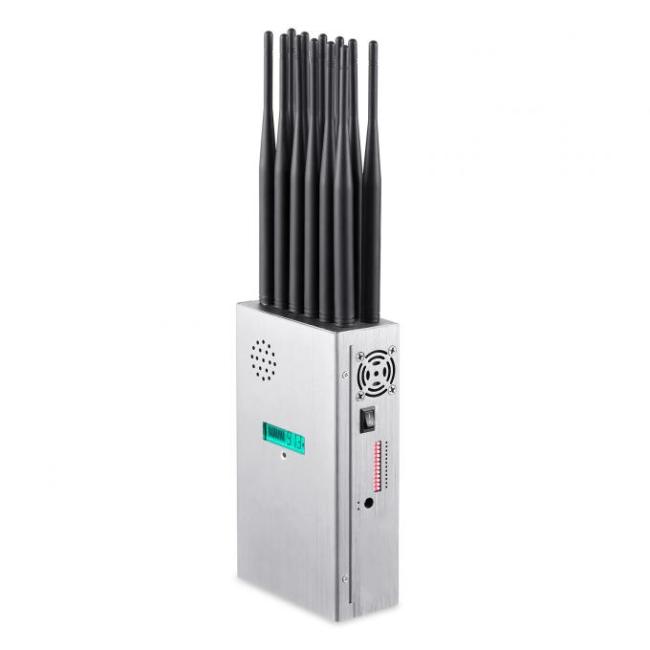 12 Antennas Full Bands Multifunctional Mobile Phone Signal Jammer Blocking All 2G.3G.4G.5G Cellphone Signals and GPSL1 WIFI Lojack Signals 2