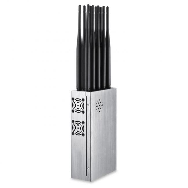 10 Antennas Full Bands Multifunctional Cell Phone Signal Jammer Blocking 2G.3G.4G.5G.WIFI.GPSL1 Signals 0