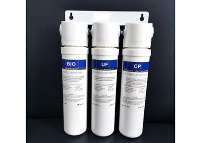 China purificador portátil del agua del filtro del agua potable de la máquina del purificador del agua del filtro de agua de 3Stage uF en venta