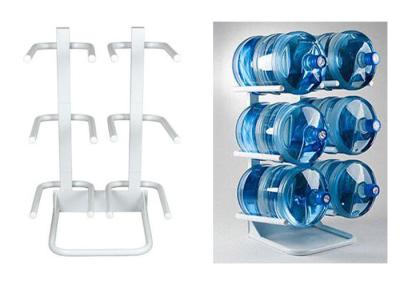 China 6 Bottled / 5Gallon Water Bottle Rack With Solid Steel Construction Demountable Type for sale