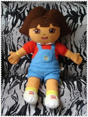 China O luxuoso dos desenhos animados do explorador de Dora da forma brinca o costume vermelho de Brown azul 45cm à venda