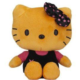 China 20cm Lovely Orange Hello Kitty Cartoon Stuffed Plush Toys For Collection for sale