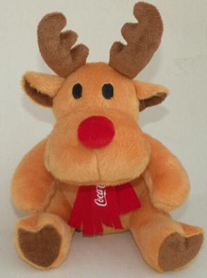 China Coca Cola  Moose / Reindeer Stuffed Animal Toys Personalized Plush Toys for sale
