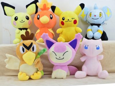 China 20cm Pocket Monsters Cartoon Stuffed Plush Toys For Vending Crane Machine for sale