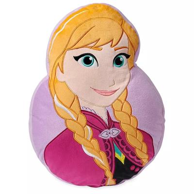 China Fashion Disney Original Plush Anna and Belle Head Pillow For Bedding and Cushion for sale