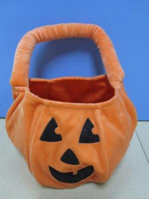 China Customized Orange Halloween Plush Toys 12 inch Stuffed Bag for Party for sale