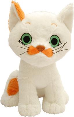 China 12 inch Black / White Cat Stuffed Animal Toys Soft Cartoon Plush for sale