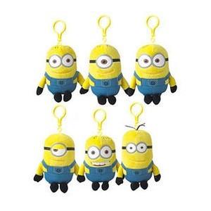 China Despicable Me Minions Stuffed Animals Plush Toy Keychain Backpack Clip for sale