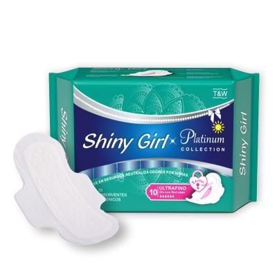China Menstrual Bamboo Sanitary Napkins Pads Day Use Disposable 245mm For Women for sale