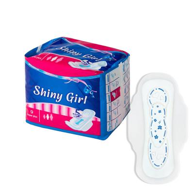 China Nice Quality Blue printing pattern Women Winged Sanitary Pads For Girl Sanitary Napkins Sanitary Towel Pads à venda