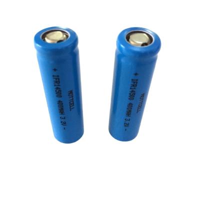China 14500 LFP Cylinder Lithium Battery Cell 3.2V 600mAh Lithium Iron Phosphate Battery for sale