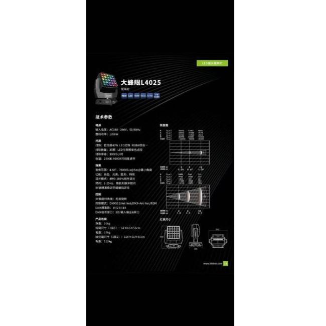 Lishi LiteLEES 25-piece 40-watt LED array light