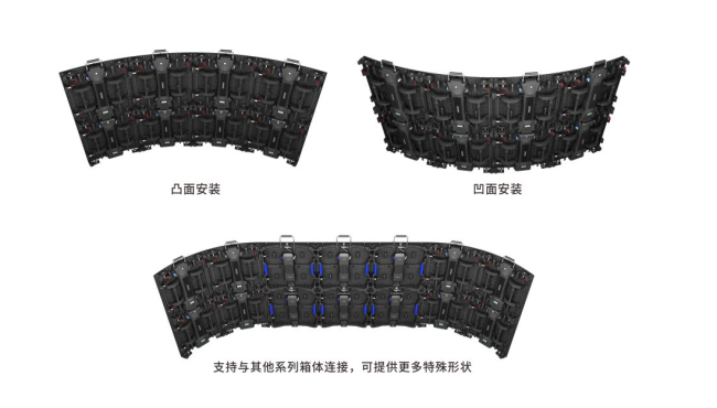 GLOSHINE CF series LED display side view