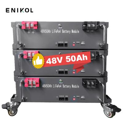China Smart Bms 51.2v Lifepo4 Backup Battery 48V Lithium Ion Battery 50ah 100ah for sale