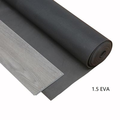 China 1.5mm Embossed High Density Foam Underlay 100sqft/Roll Underlay For Spc Flooring for sale