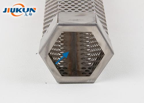 Fully welded construction of hexagonal smoker tube