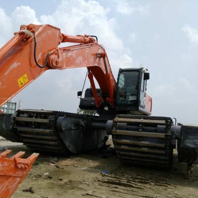 China Anti-corrosion Floating Amphibious Pontoon undercarriage excavator for sale working in swamp and water for sale
