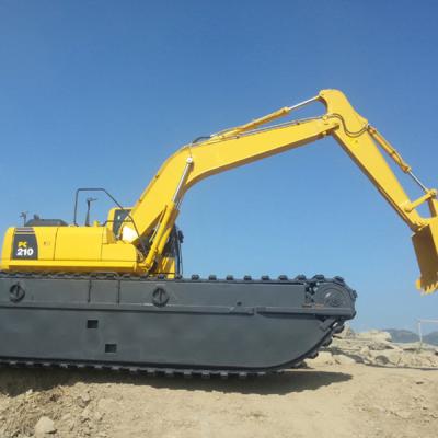 China 5 tons AE50 Floating Amphibious Pontoon undercarriage excavator for sale working in swamp and water for sale