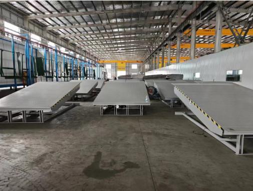 Quality Blue Giant Hydraulic Dock Leveler Automatic Spraying Line Customized Color ISO 9001 for sale
