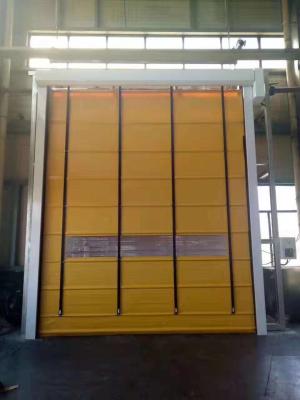 China ISO 9001 Vertical Lift Fabric Doors Industry High Speed Stacking Door for sale