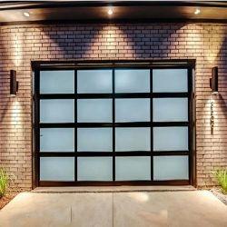 China Modern Automatic Aluminum Clear Panel Steel Bi-Fold Garage Door en venta