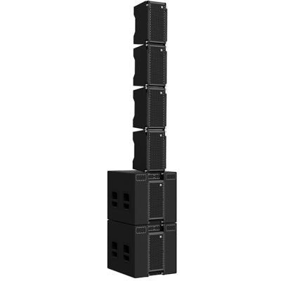 China Mini Line Array Speakers Outdoor Indoor Dual 8 Inch Line Array Stand Set for sale